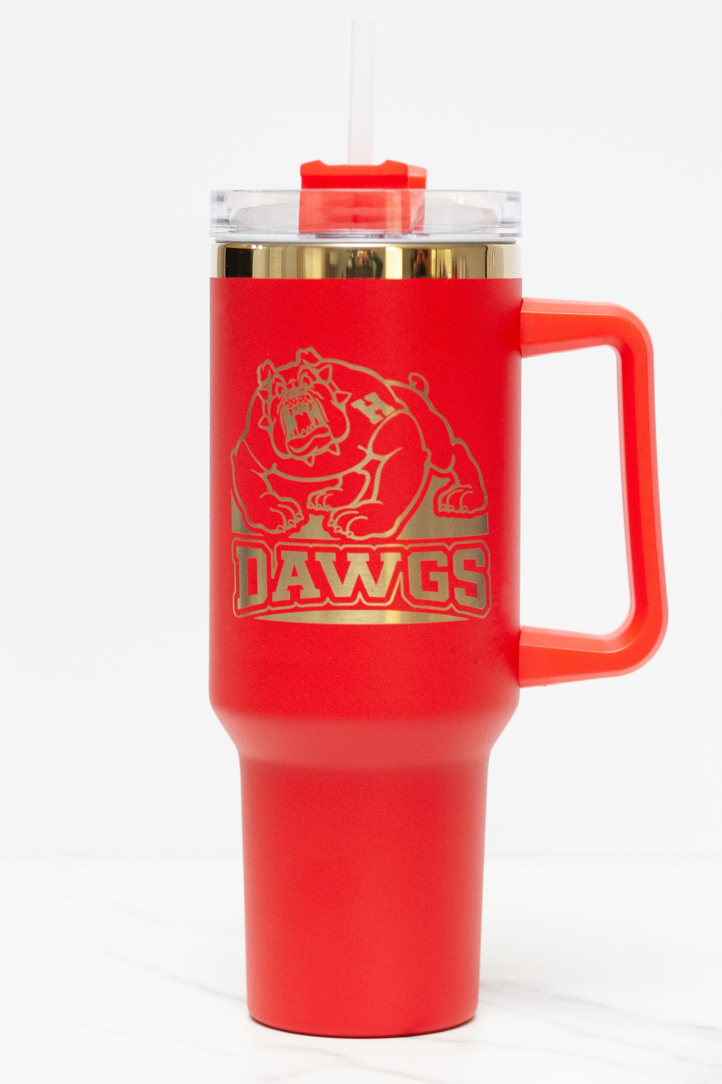 Stanley Style Bulldog "DAWGS" Engraved