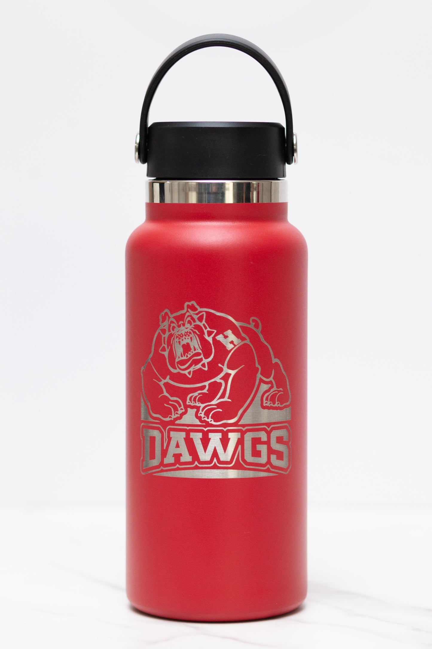 Hydroflask Style Bulldog "DAWGS" Engraved