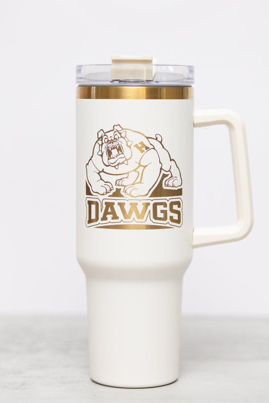 Stanley Style Bulldog "DAWGS" Engraved